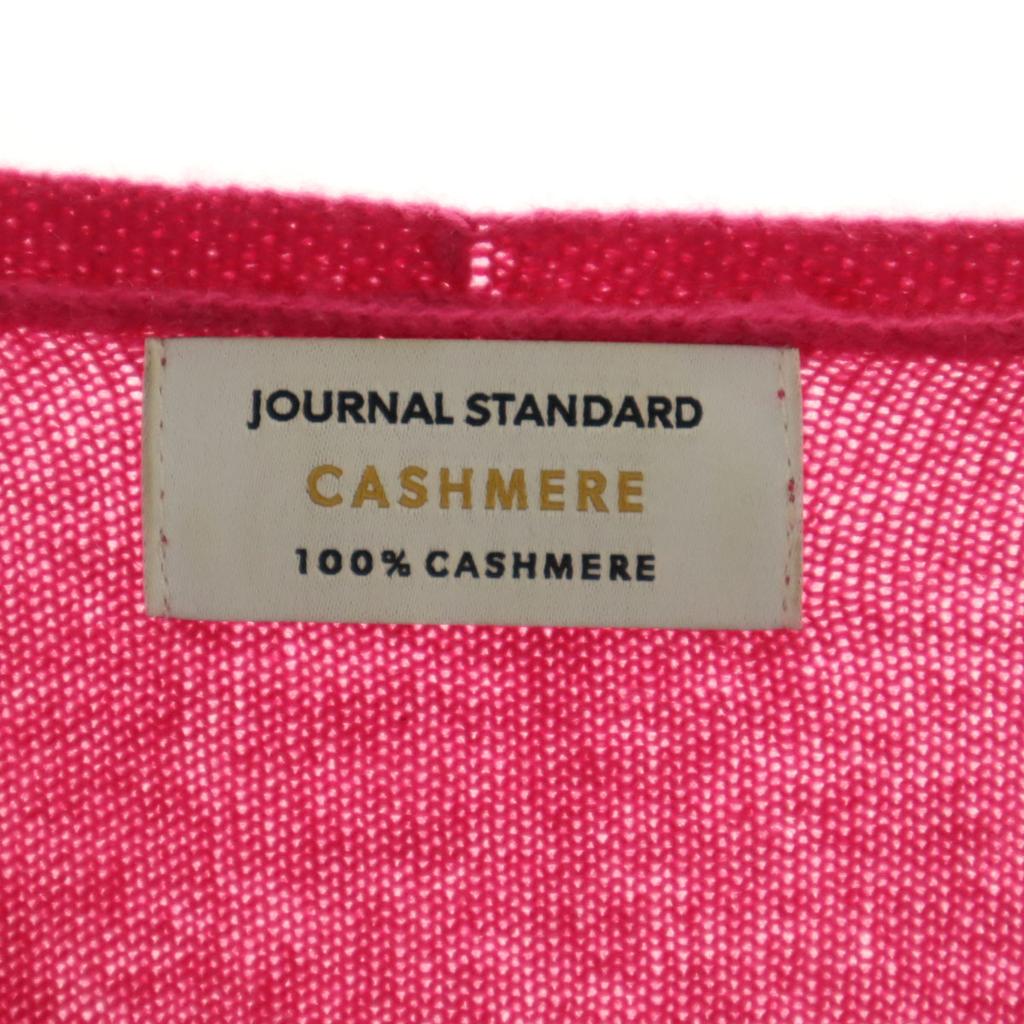 JOURNAL STANDARD Kaschmir 100% Langarm V-Ausschnitt Pullover F rosa Strick Damen Gebraucht