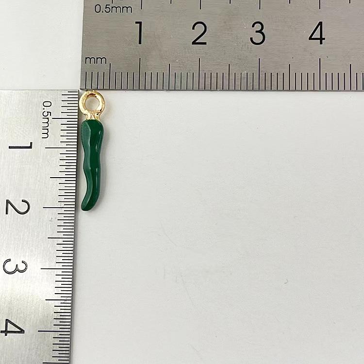 10Pcslot Three Dimensional Chili Peppers Charms For Jewelry Making Supplies Enamel Charm Handmade Earrings Necklace Diy Pendant