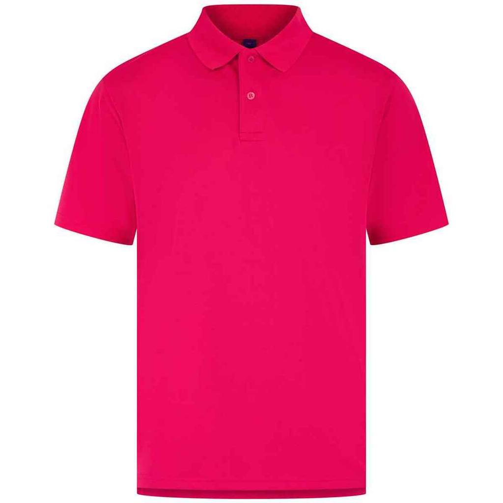 Henbury Mens CoolPlus Moisture Wicking Polo Shirt