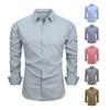 Heren Geruite Button-Down Shirt Lange Mouw Kraag Formeel Shirt Slim Fit Casual Shirt voor Kantoor Prom Feest Date