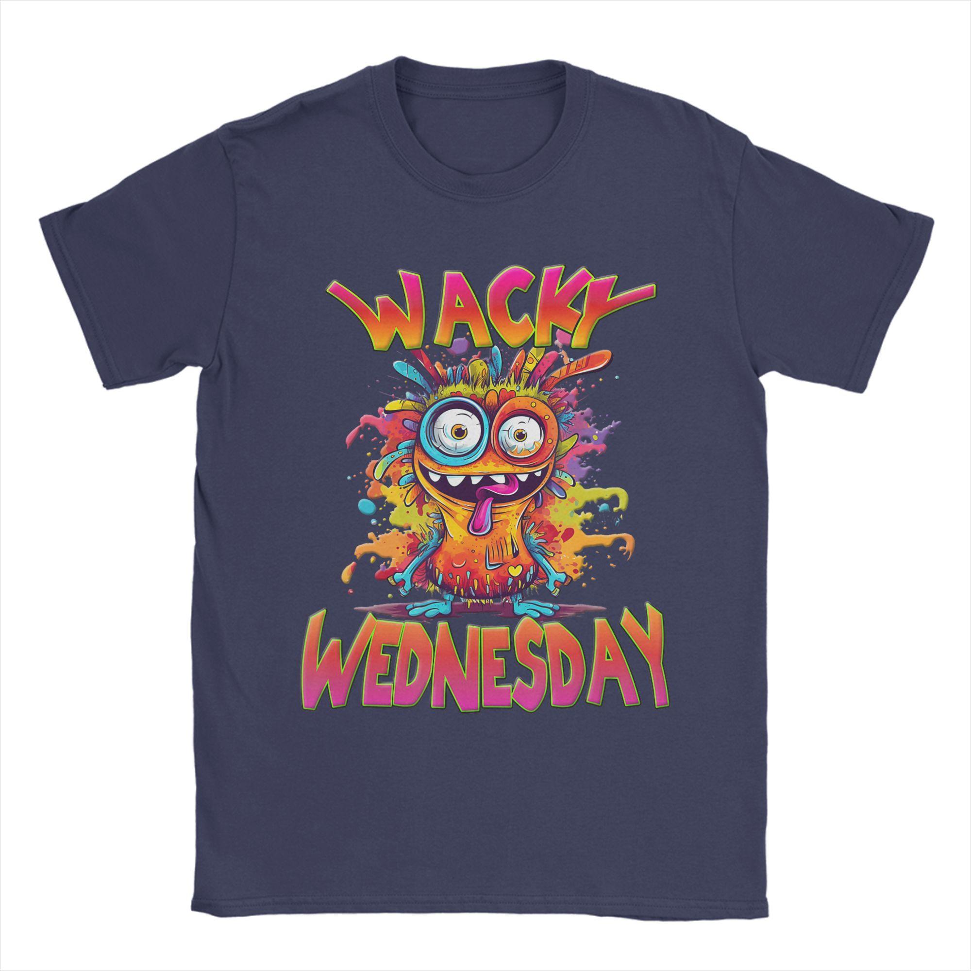 

Wacky Wednesday Spirit Week Party Day TShirts Unisex Funny Cotton Tee Shirt Crewneck Short Sleeve T Shirts Unique Clothes 4XL