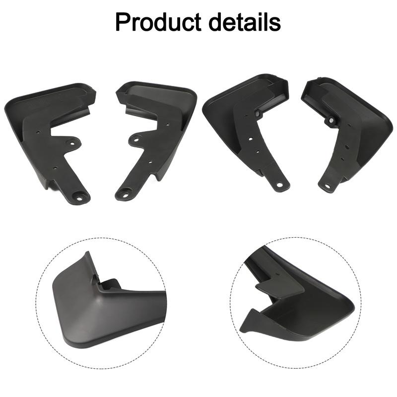 Auto Mudguards Mudflaps For Mazda Quick Tallation Process Wear-resistant Design Easy To Use Fits Front And Rear Wheels