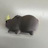 Pet Toys Rhino Shape Toy with Sound Design Flexible Bite-Resistant Latex Dog Toy Teeth Cleaning Relieve Anxiety Chew Toy