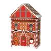 Festive Christmas House Shaped Tin Box Holiday Decorative Metal Container For Holiday Decor And Candy Storage Organizer