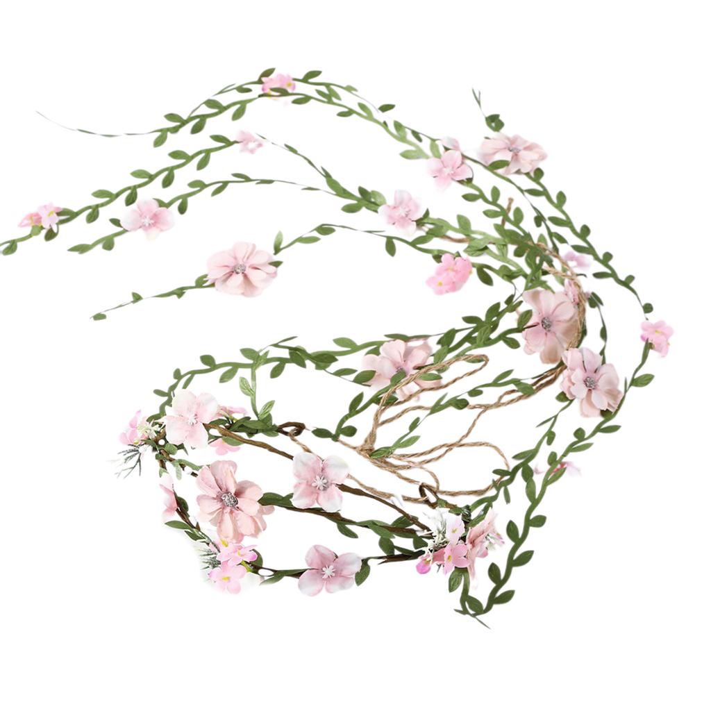 Buntes Blumenkranz Stirnband Handgemachtes Stirnband Kranz Frisuren Kopfschmuck Geeignet für Damen Verlobung Jubiläum