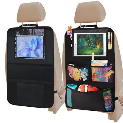 1/2pcs Oxford Car Backseat Multi Pocket Storage Bag with Tablet Holder Protector for Car Seat Organizer Car Interior Accessories