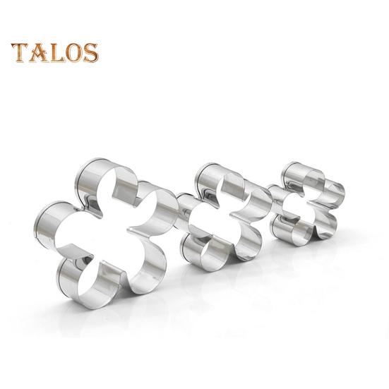 3 bucăți/set forme de prăjituri fără gust, din oțel inoxidabil 430, din oțel inoxidabil, durabile, pentru patiserie, pentru coacere