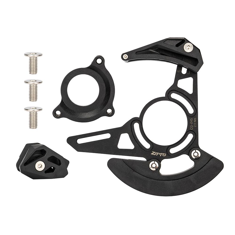 ZTTO DH Chain Guide MTB Gravel Bike Single Disc Sprocket Chain Guide Drop Catcher BB Mount 1x System 32T-38T Frame Guard CG04S CG04S
