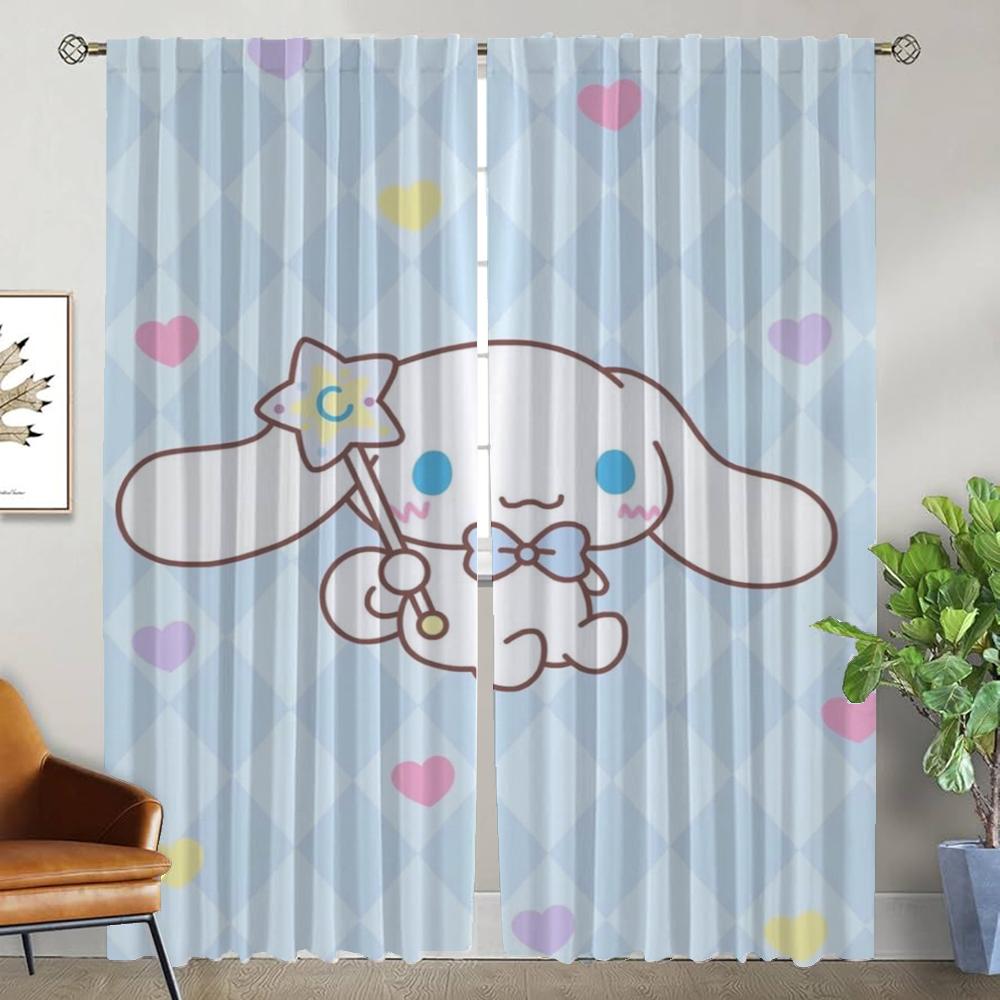 

Cinnamorolles Home Interior Curtains for Living Room Partition Blackout Curtain Shades Tulle for Bedroom Halloween Decoration W50xH70cmx2pcs-CL