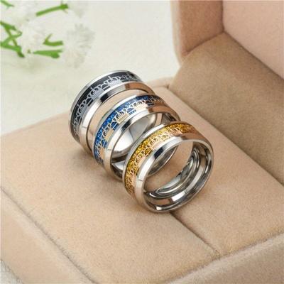 1Pc Fashionable and Trendy Accessories, Original Titanium Steel Rings, Suitable for Both Men and Women