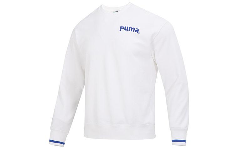 PUMA Sweatshirts Men s White Crew Neck Moderate Regular 620614-02 XXL
