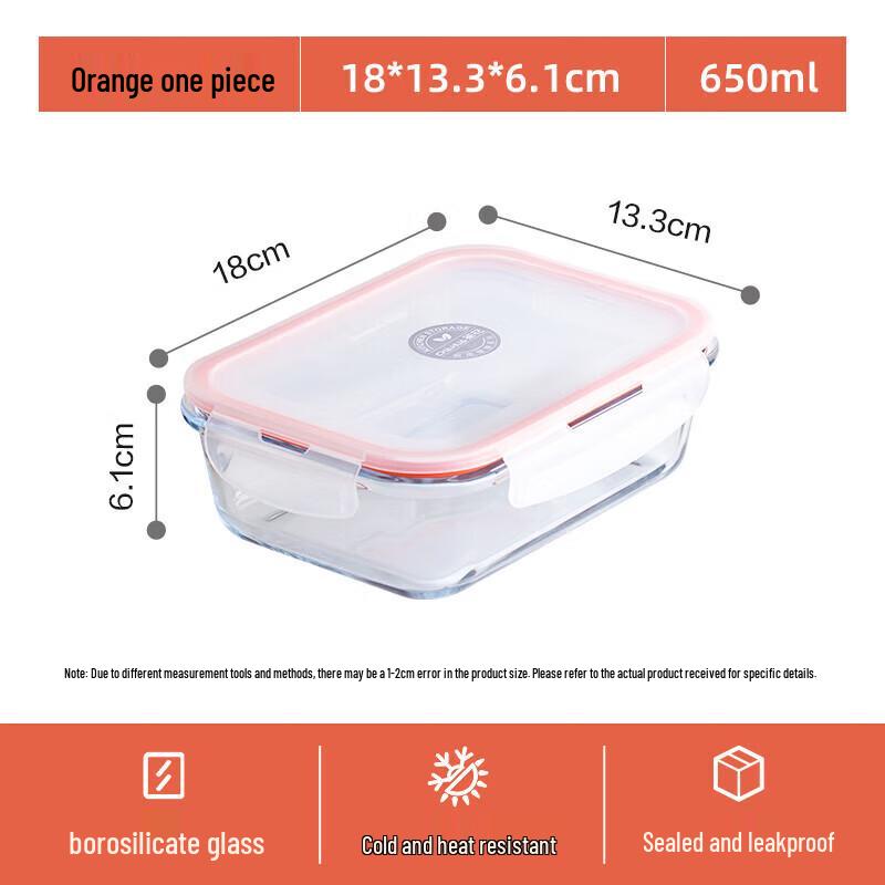 Chahua Rectangular Tempered Glass Lunch Box