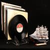 Multi-layer Vinyl Record Holder 12 Albums CD Display Stand Desktop File Organizer  Photo Frame