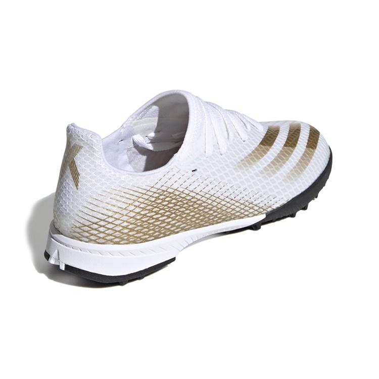 (GS) Adidas X Ghosted.3 TF 'White Metallic Gold Melange' Kids' EG8214