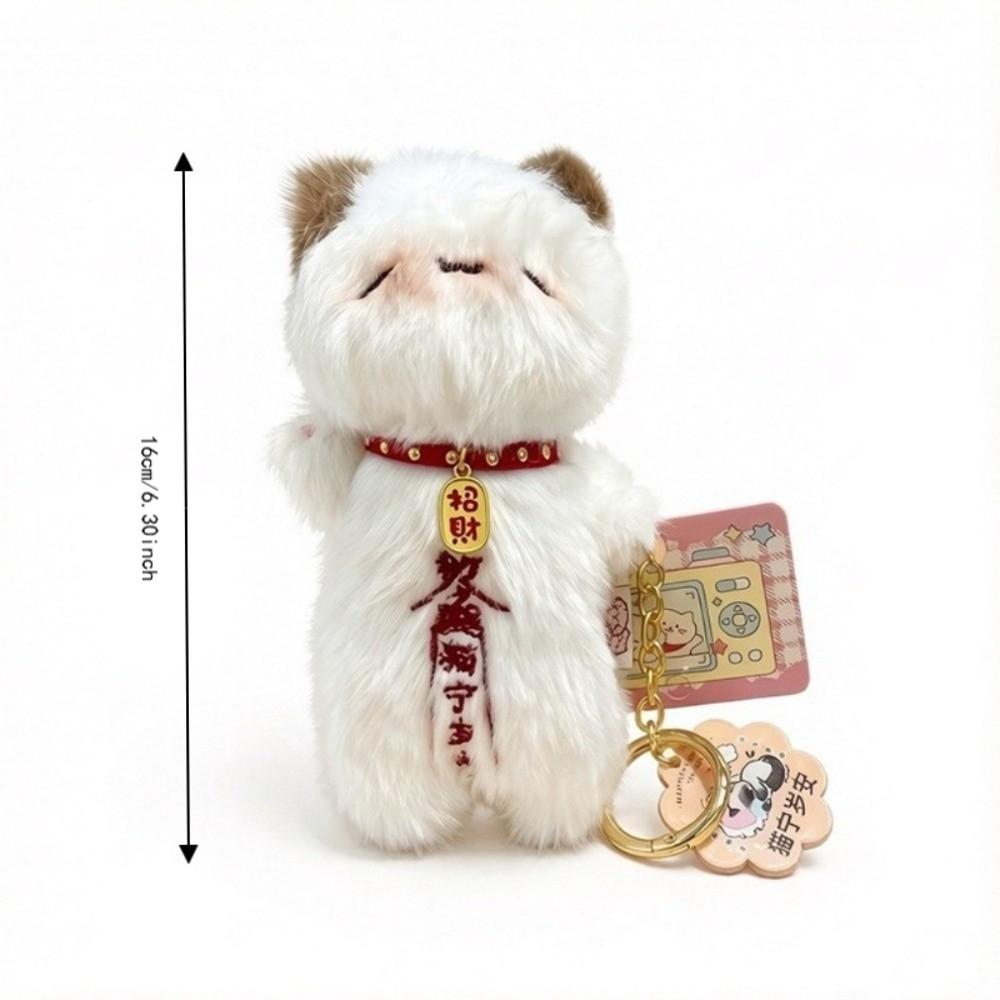 Cuddly Stuffed Plush Cat Keychain Soft Plush Cat Plush Doll Keyring Girls Gifts