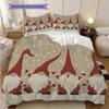 1PC Christmas theme pattern Bedding Quilt Set Quilt Cover Pillowcase Home Decoration Birthday Gift (1 * duvet cover + 2 * pillowcase, without core)