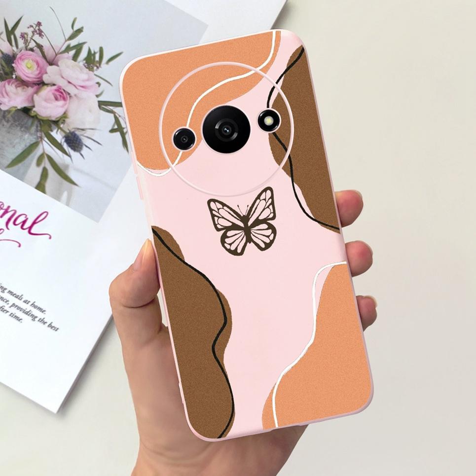 For Funda Xiaomi Redmi A3 Case Women Fashion Girly Flower Butterfly Bumper For Xiaomi Mi A3 Mia3 RedmiA3 Coque Soft Silicone