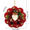 13.7 Inch Christmas Doll Wreath Front Door Wall Decor
