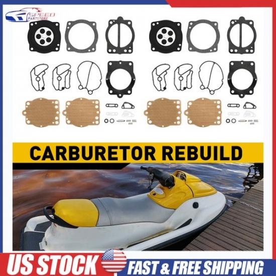 2 Carb Kit for Polaris SL1050 1997 SLH 1998-03 Carburetor Repair Kit Rebuild US