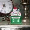 Wooden Christmas Calendar 24 Countdown Countdown Ten Thousand Years Creative Home Wooden Christmas Decorations Ornaments Gift