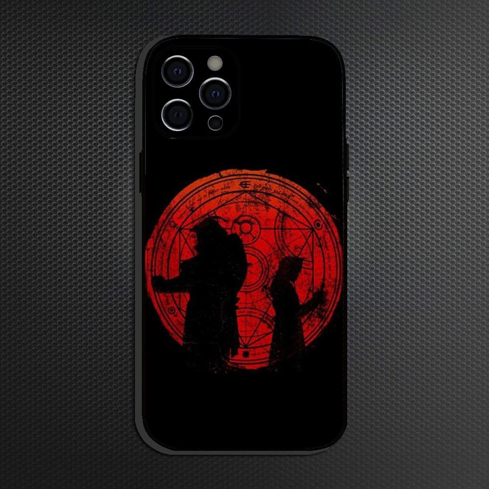 Fullmetals Anime A-Alchemists Brother  Phone Case For iPhone 16,15,14,13,12,11 Plus,Pro Max,XS,X,XR,SE Soft Silicone Black Cover
