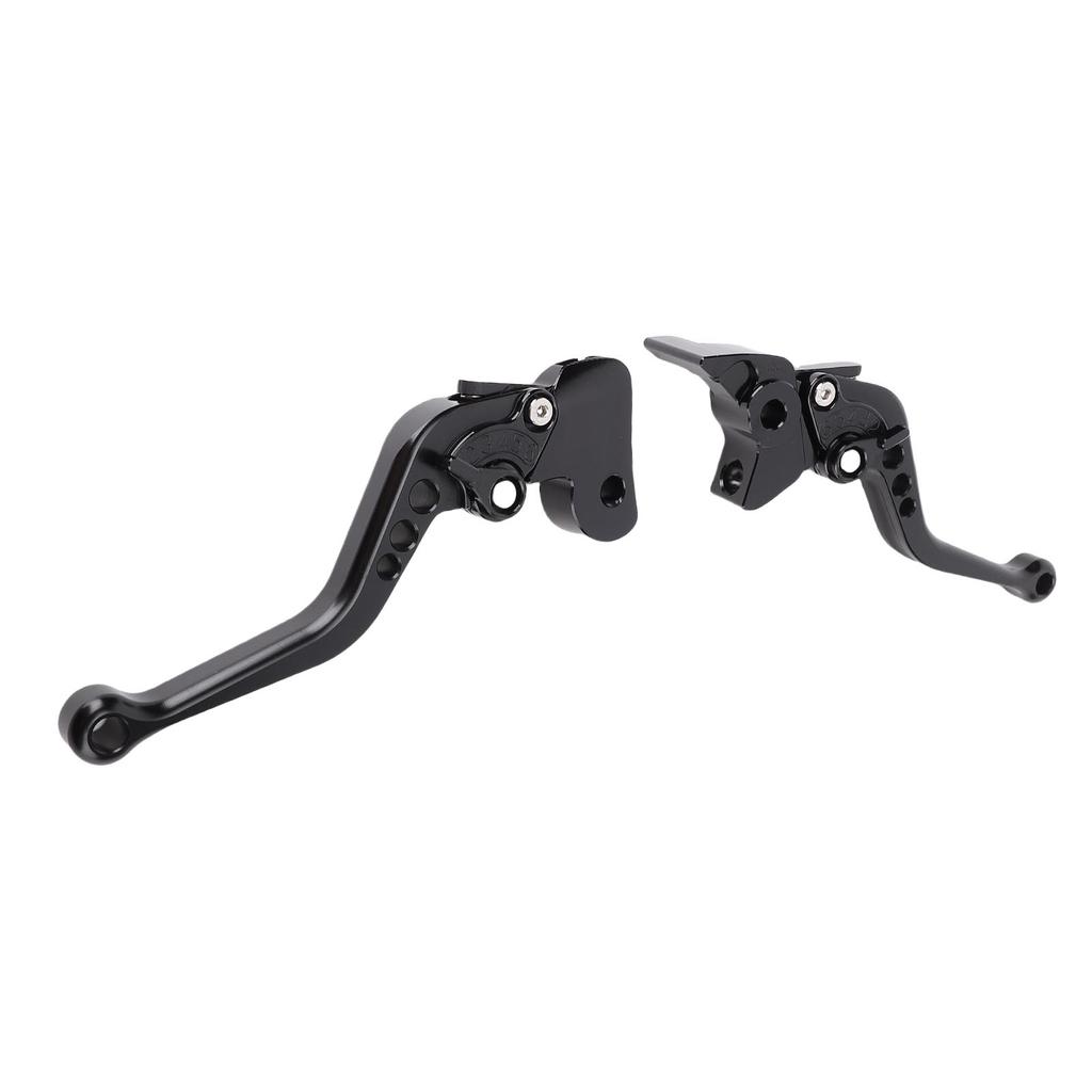 1 Pair Motorcycle Brake Clutch Lever Aluminum Alloy Anodized Short Adjustable Brake Handle Levers Set Replacement for