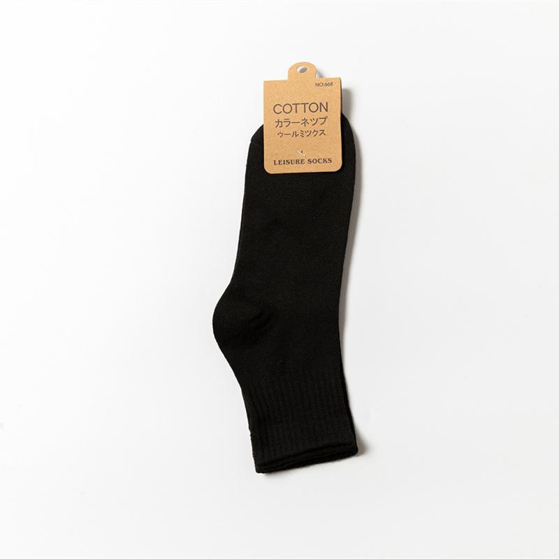 Men's Summer Breathable Mid-Calf Socks - Sweat-Absorbing, Thin, Solid Color for Casual and Business Wear