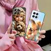 Girl Dog Puppy Matte TPU Mobile Phone Case for Honor 90 80 70 60 50 30 20 10 9 8 7 Pro S SE Lite 5G Colorful Printing Cover