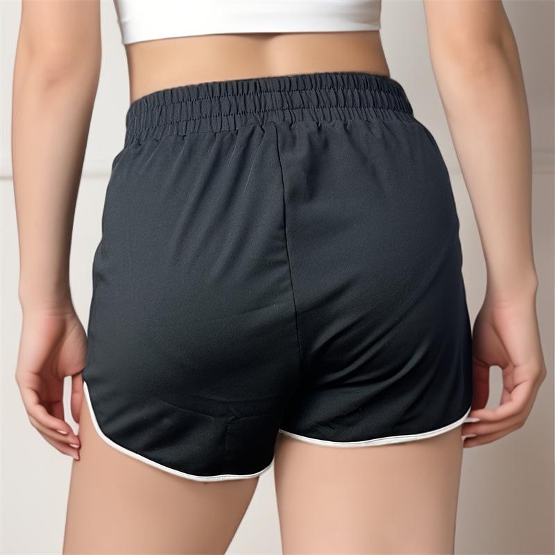 Women's Breathable Summer Sports Shorts - Casual Solid Color Yoga Beachwear
