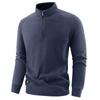 Outdoor Sports Quick Drying Clothes for Men Long-sleeved T-shirt for Men Medium-thick Half-zipper Sweatshirt Quick Drying Bottoming Shirt Autumn