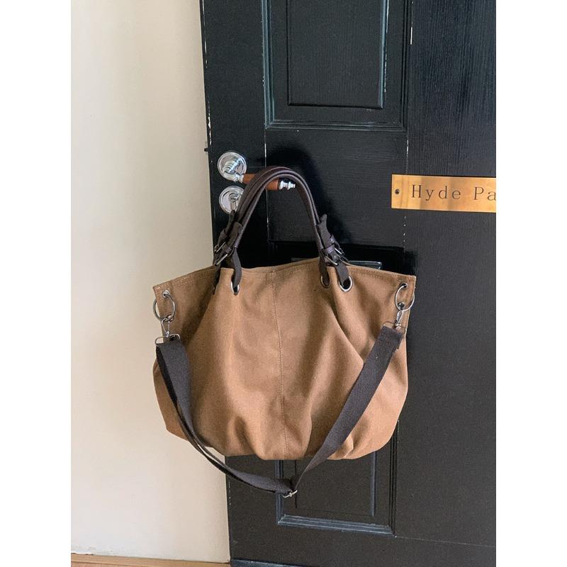 Tote Bag for Women Large Capacity Bag Retro Commuter Handbag Single-shoulder Crossbody Large Bag