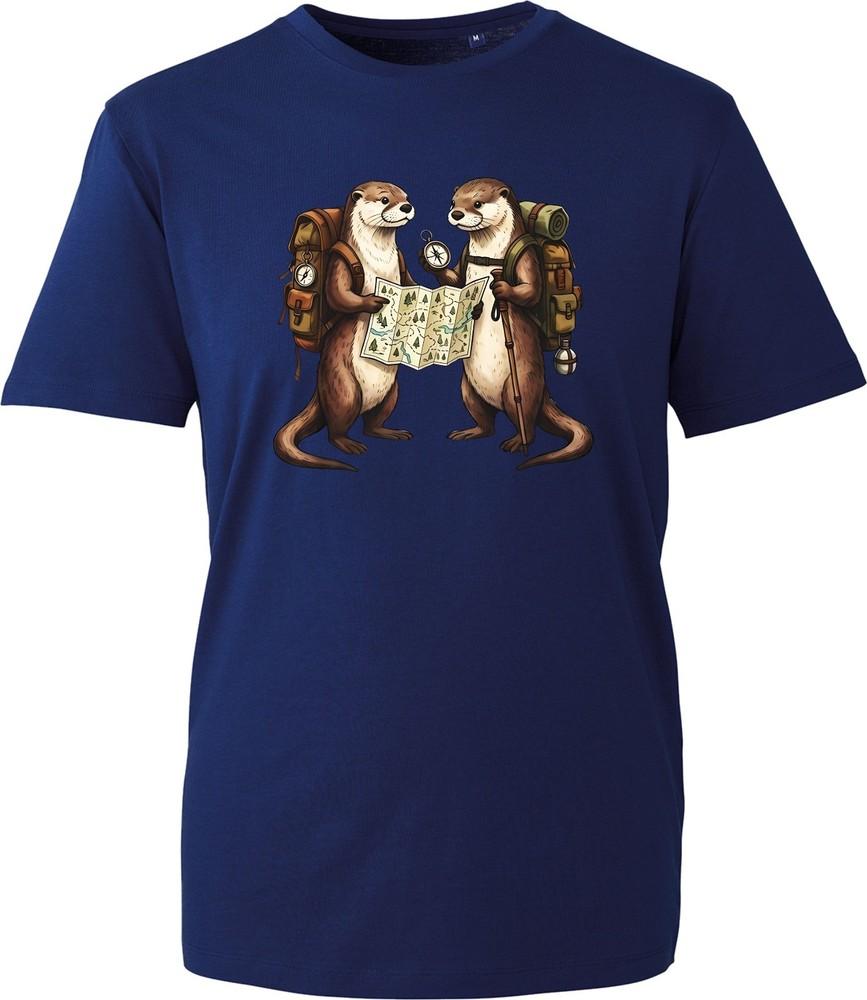 Cute Hiking Otters TShirt Funny Camping Nature Tee Unisexs Unisexs Outdoor Gift S