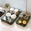 Multi-functional Double-Layer Tea Tray with Storage Box