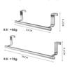 Edelstahl Badezimmer Küchenschrank Lappenregal Geschirrtuchhalter Einpoliger Handtuchhalter über der Tür Aufhängehalter hinten