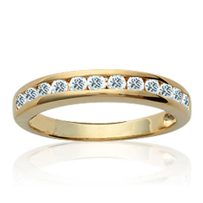 Ehering Vergoldet 'For Life' Weißgold - 3 mm