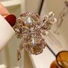 ZHENXUN  Extra-large French Court Three-dimensional Rose Flower Brooch Elegance Heavy Industry Zirconium Coat Pin Gift