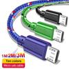 Micro USB Cable Nylon Braided Data Sync USB Charger Cable For Samsung Huawei Xiaomi HTC Android Phone Quick Charge Microusb Cord