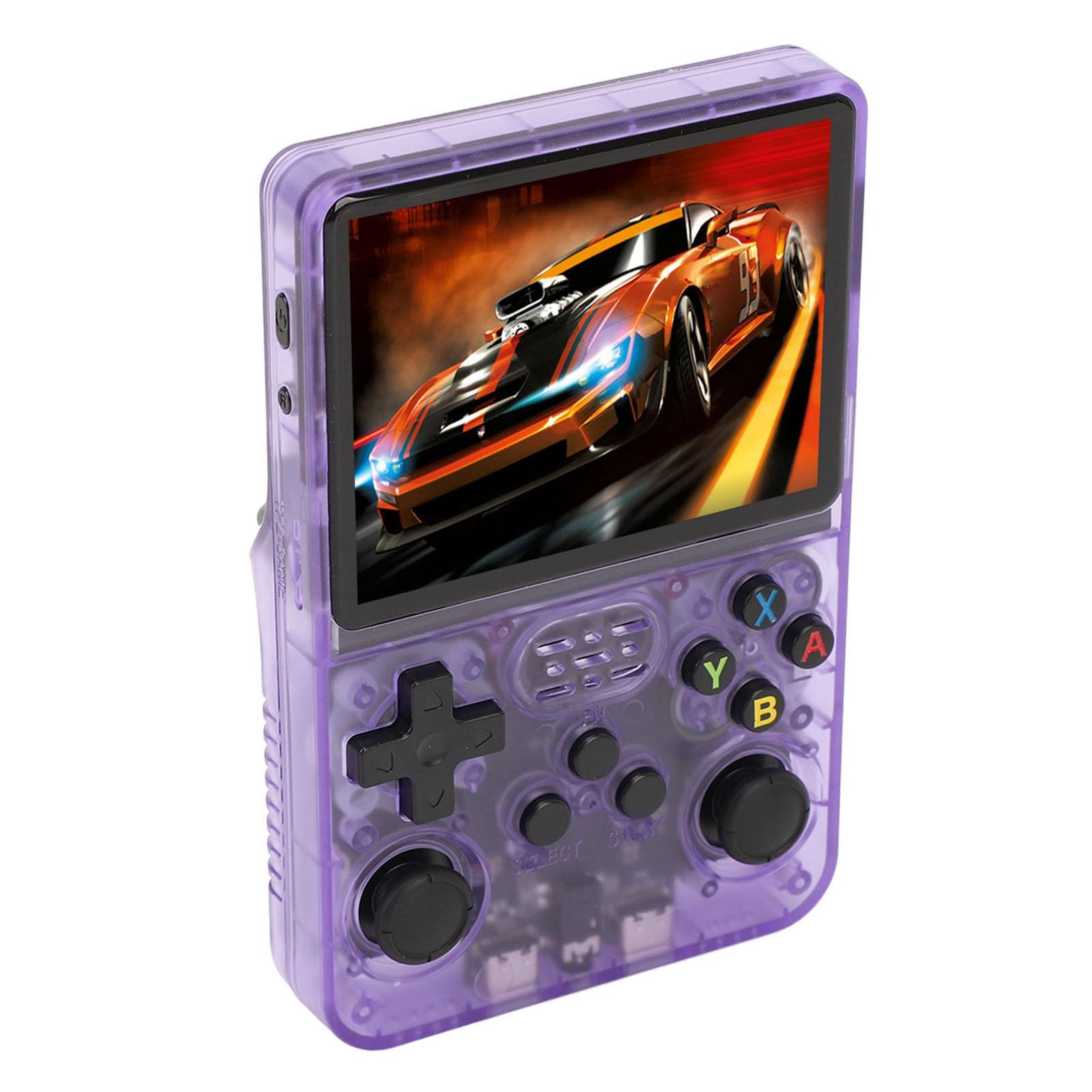 

Портативная игровая консоль 32 ГБ 64 ГБ 3,5-дюймовый IPS 640x480 экран 30000 игр портативный ретро видеоигры фиолетовый