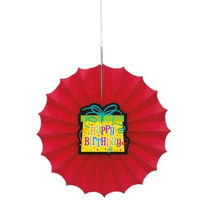 Unique Party Seidenpapier Happy Birthday Fächerdekoration
