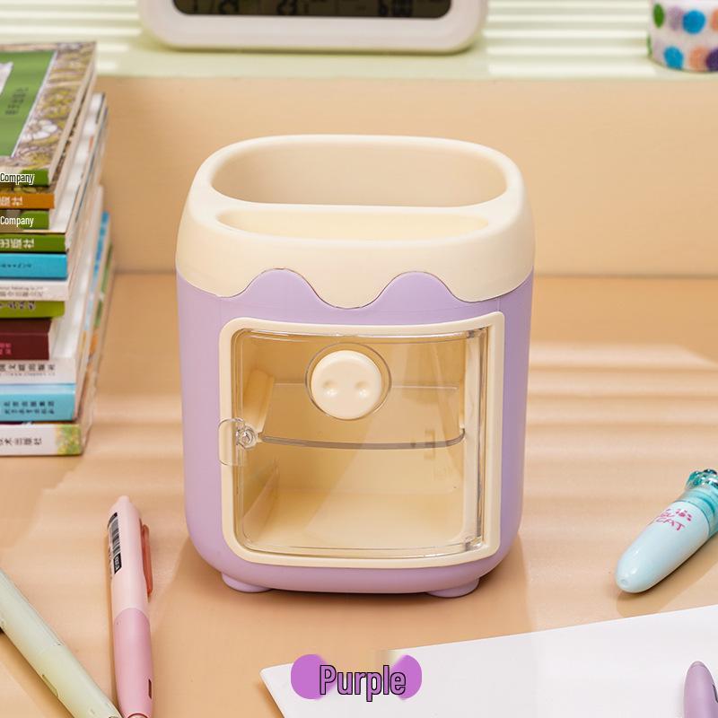 Multifunctional Cute Cartoon Pen Holder for Kids - Desktop Storage Box