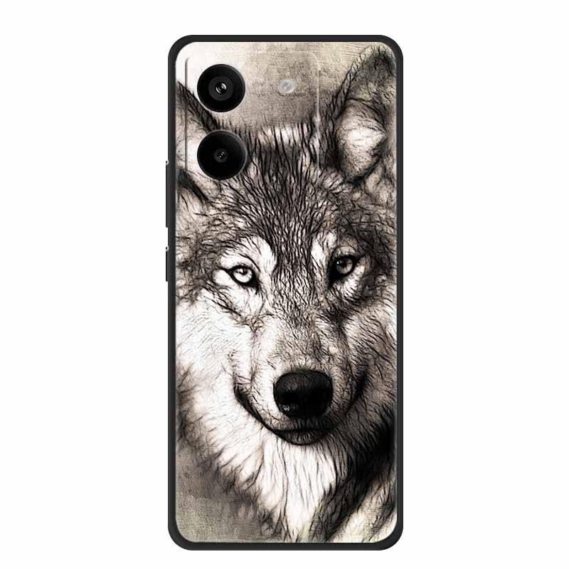 For Xiaomi Poco M7 Pro 5G Case Animals Soft Silicone TPU Phone Cases Back Cover for PocoM7 Pro Protective Shockproof Cats Fundas