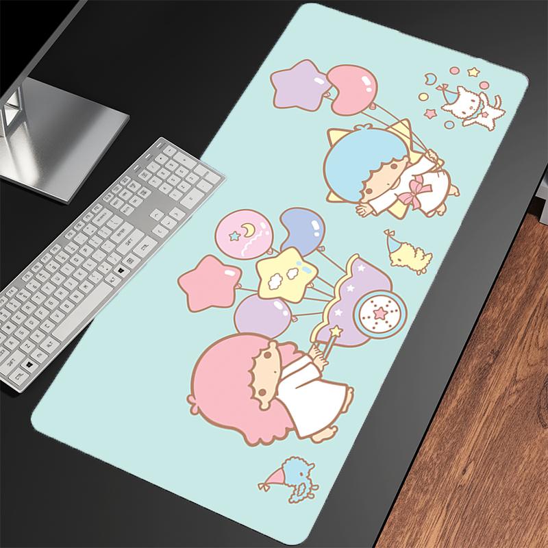 Mouse Pad Little Twin Star Computer Speed Type Varpet Mat For Esports Players Laptop Keyboard Pad Mousepad Office PC Desk Mat
