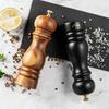 Pepper Mill Salt Mill Natural Oak Mill Pepper Pepper Wood Ceramic Core Pepper Grinder Manual Spice Grind Solid Wood Rock Salt Black Pepper Black