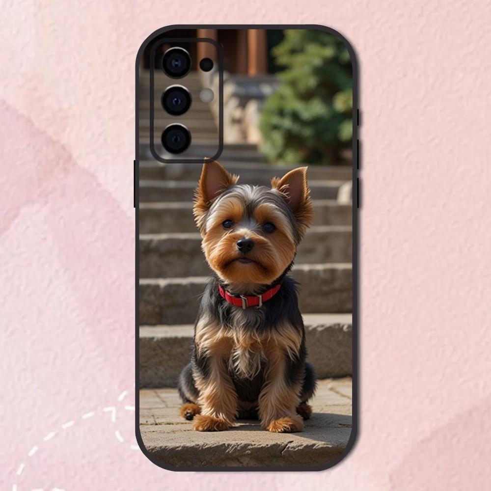 Yorkshire Terrier HUND Süße Handyhülle Für Samsung S24,S21,S22,S23,S30,Ultra,S20,Plus,Fe,Lite,Note,10,9,5G Schwarzes Weiches Gehäuse