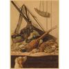 Monet Oil Painting Retro Kraft Paper Poster for Restaurant, Bar, Cafe Wall Decor