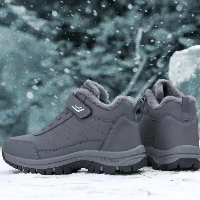 Fashion Botas Para Hombre 2024 New Men Shoes Comfortable Warm Cotton Plush Winter Shoes Fashion Antiskid Ankle Boots Safety Snow Boots