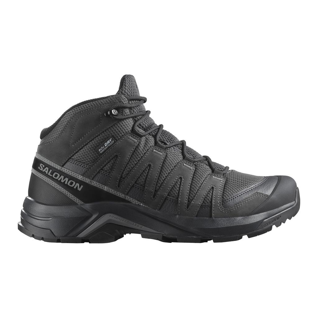 Salomon RECON MID WP Hiking and Trekking Size X-ADVENTURE Men's Shoes, 25.5 (L47809100), Asphalt/Phantom/Castlerock
