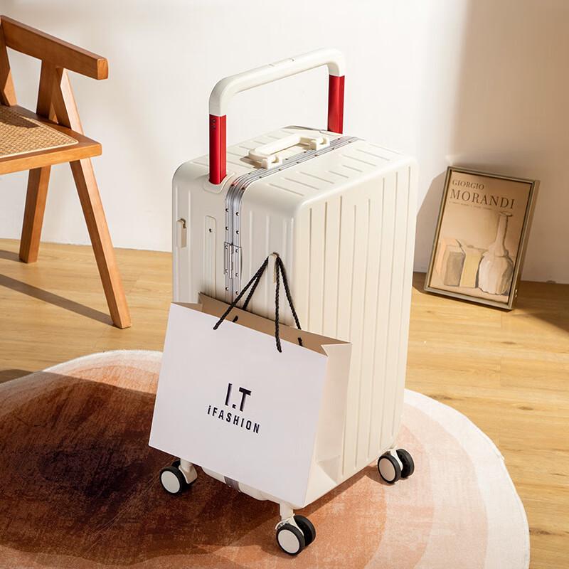 KarLot Stylish Aluminum Frame Wide-Handle Luggage 24 inch