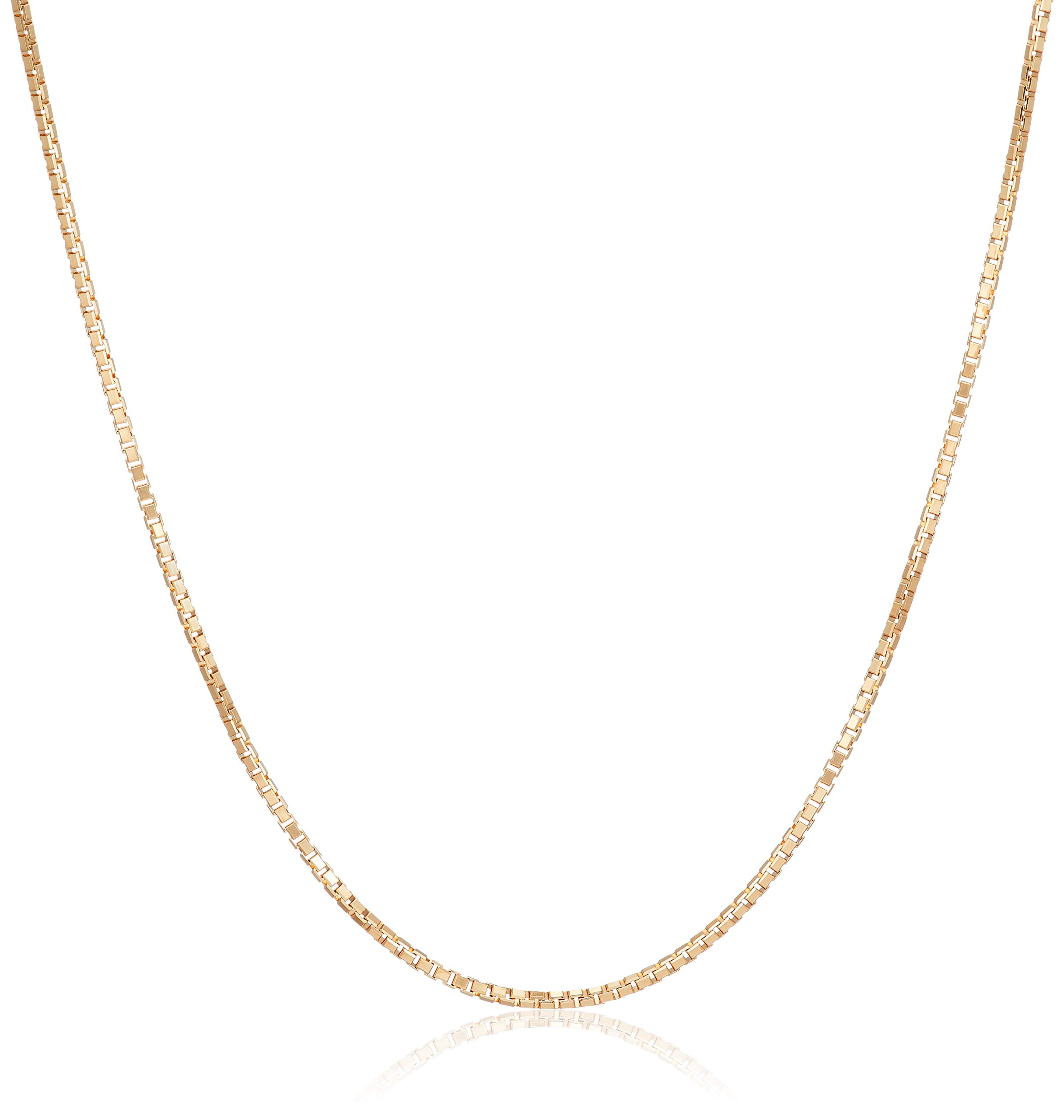 

MJP 18K Sliding Venetian Chain Width Made in Japan MNC004 [MJP] Necklace, approx. 1.2mm/Length approx. 50cm, жовтий