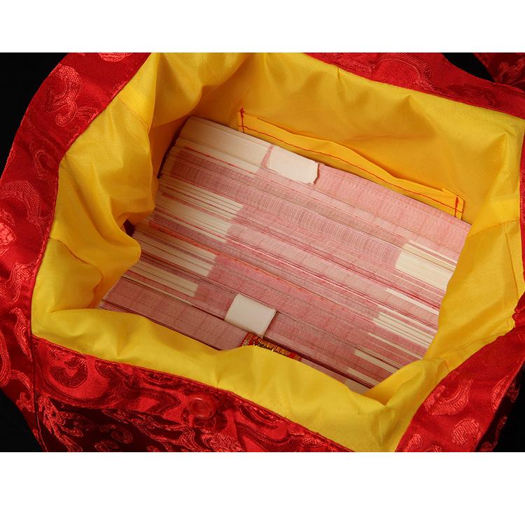 Brocade portable bride price, big red envelope, 15W wedding bridesmaid holding candy bag, gold foil thousand yuan